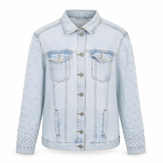 New Look Womens Blue  Denim Jacket  Size 8  - Distressed