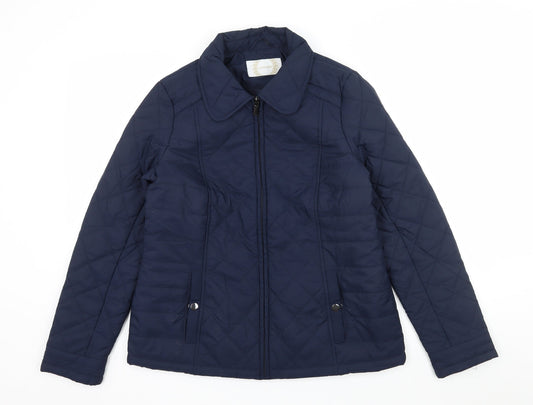 BHS Womens Blue   Puffer Jacket Jacket Size 12