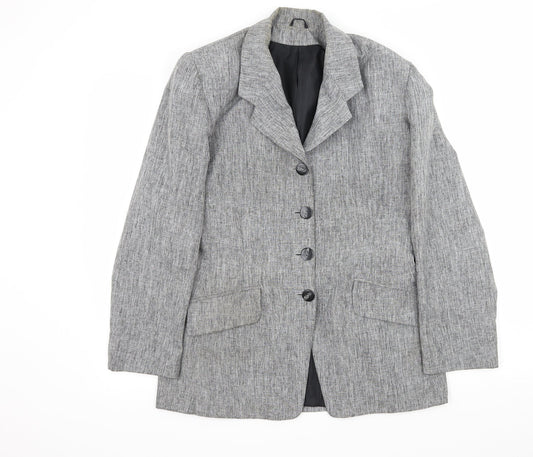 Bonmarché Womens Grey   Jacket Blazer Size 12
