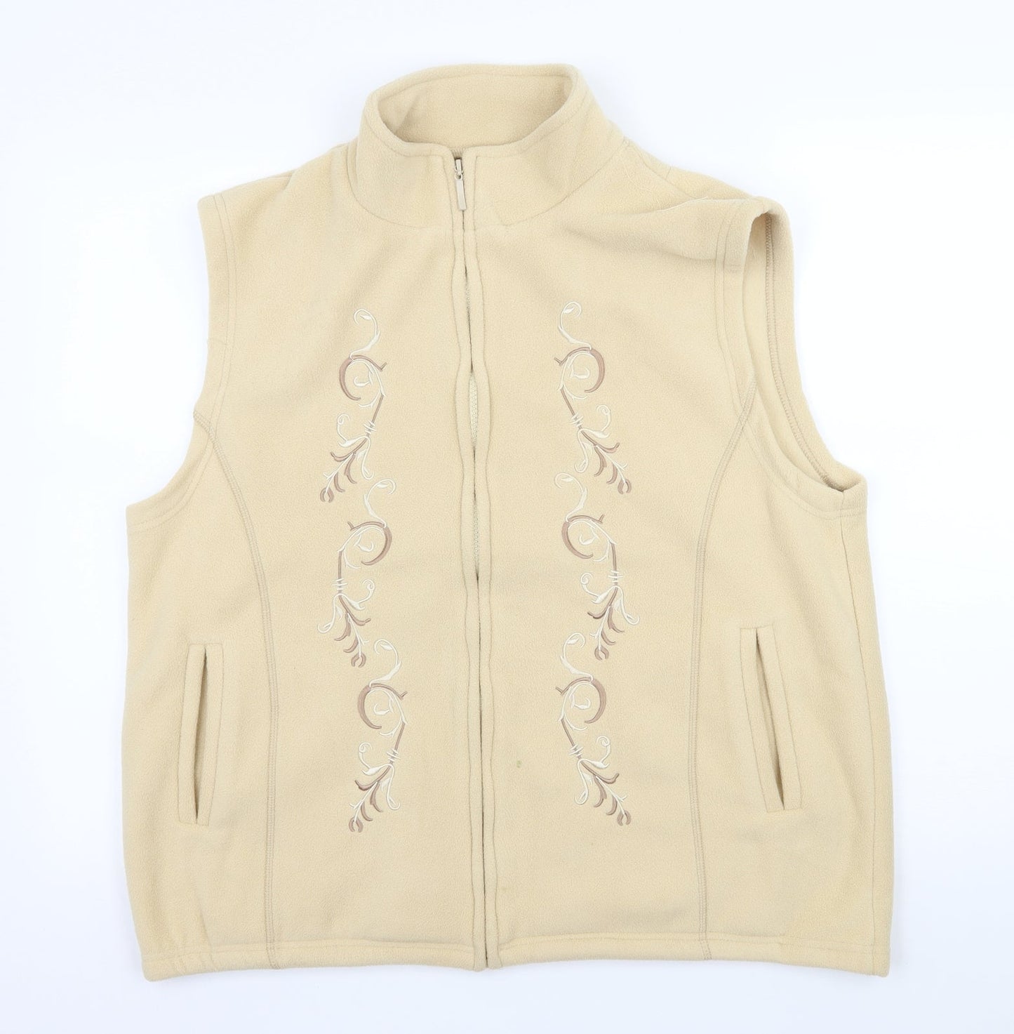 Pure & Natural Womens Ivory  Fleece Jacket  Size L