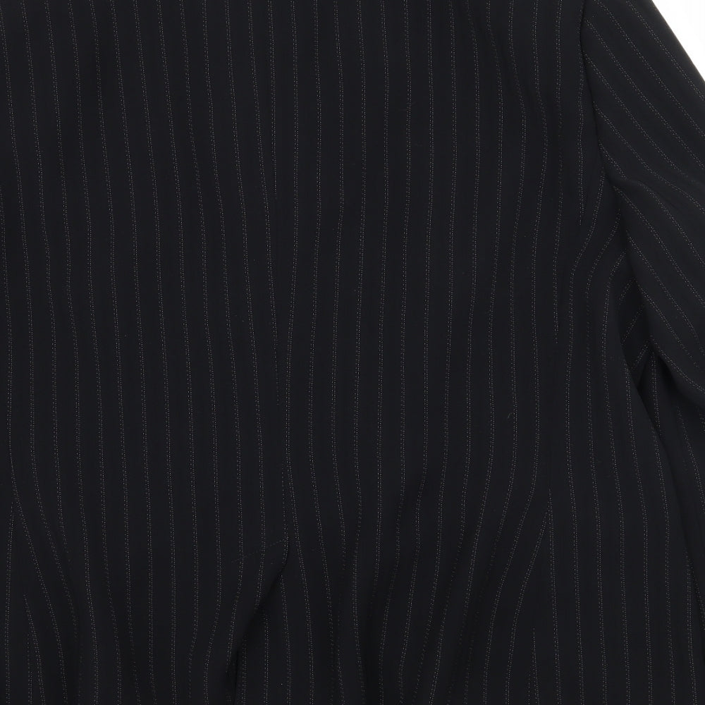 Autonomy Womens Black Striped  Jacket Suit Jacket Size 18