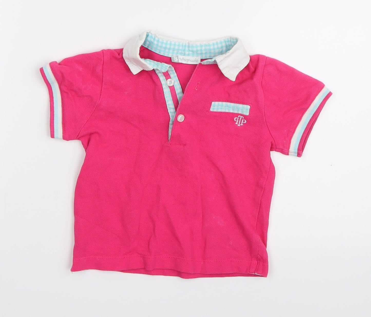 Tutto Piccolo Girls Pink   Basic Polo Size 18-24 Months