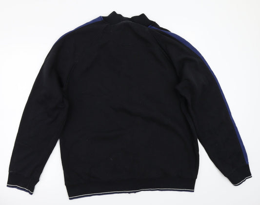 Usath Mens Black   Jacket Coat Size XL
