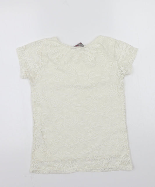 Dorothy Perkins Womens White   Basic T-Shirt Size 6
