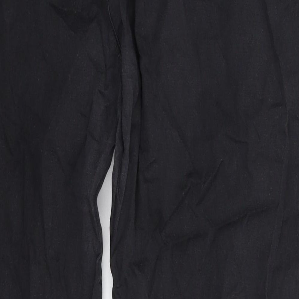 Internacionale Womens Black   Chino Trousers Size 14 L27 in