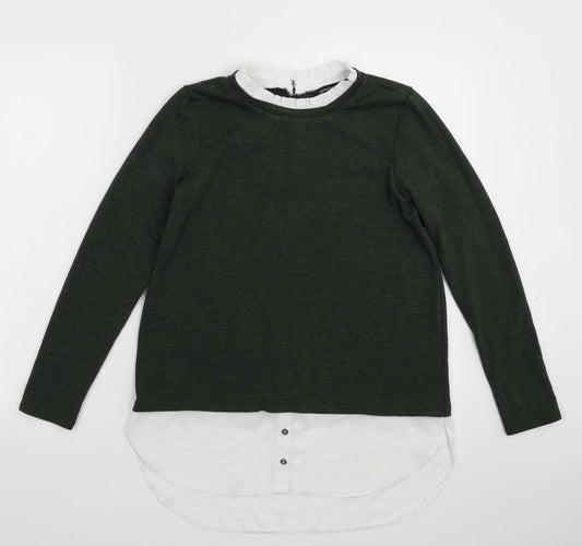 Dorothy Perkins Womens Green  Knit Pullover Jumper Size 8