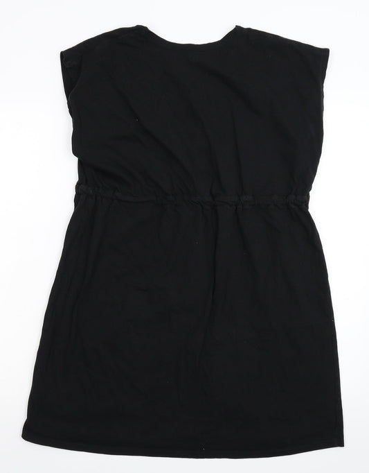 Resort Womens Black Floral  Mini  Size 12