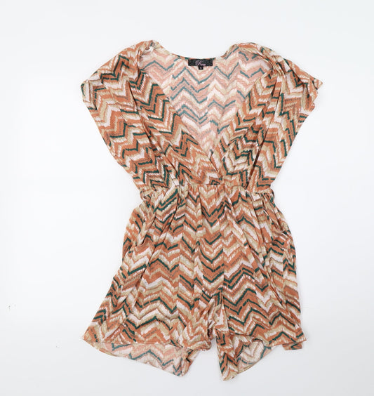 Rare Womens Brown   Shorts One-Piece Size 8