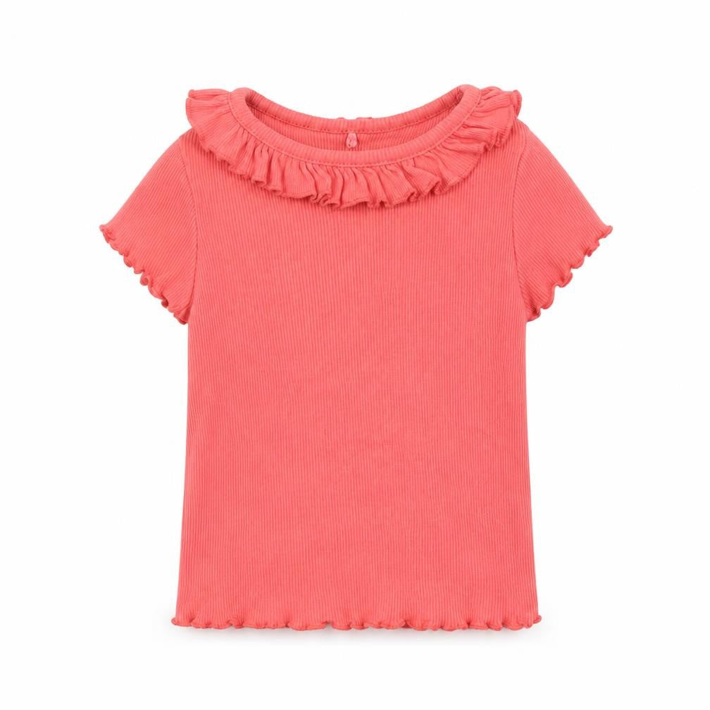 George Girls Red   Basic T-Shirt Size 2 Years