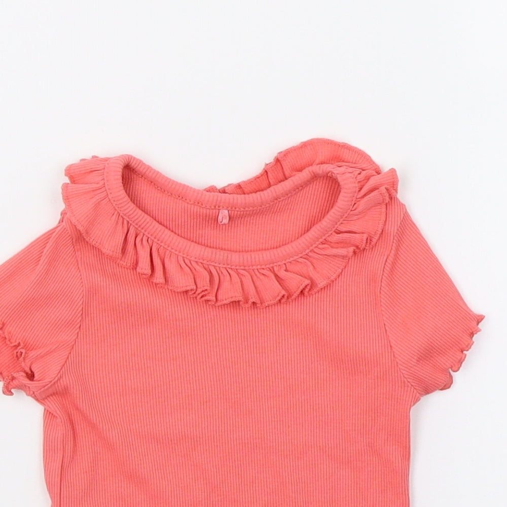 George Girls Red   Basic T-Shirt Size 2 Years