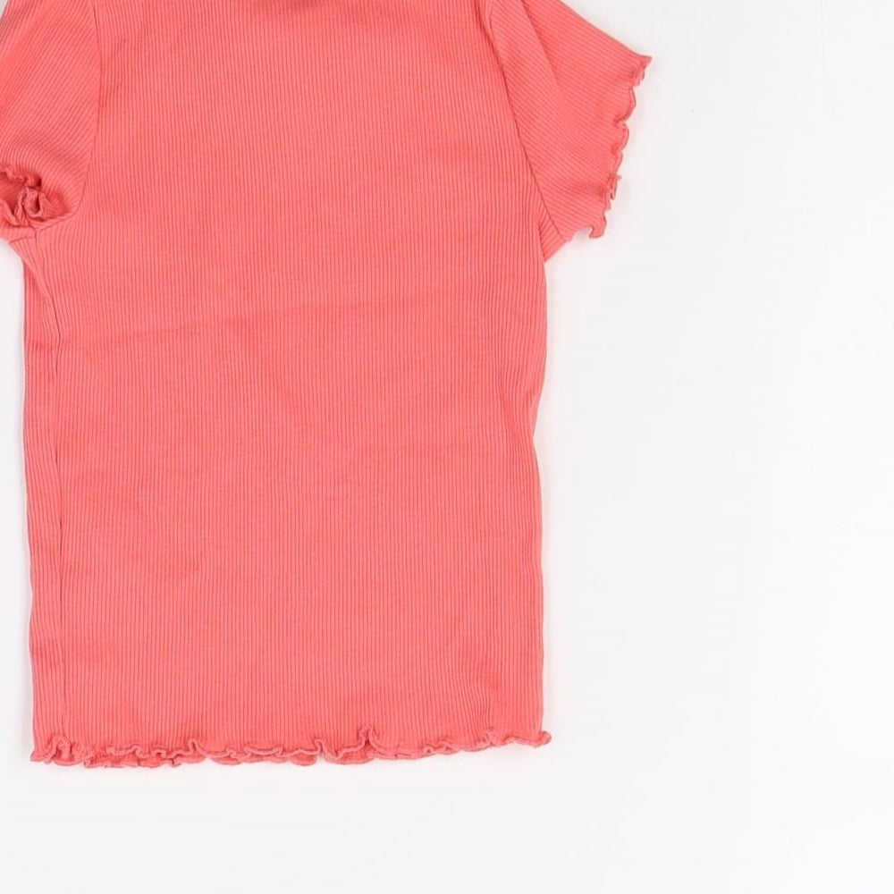 George Girls Red   Basic T-Shirt Size 2 Years