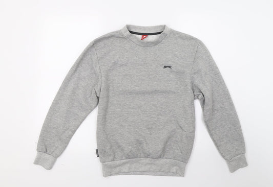 Slazenger Boys Grey   Pullover Sweatshirt Size 12 Years