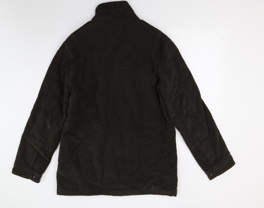 Preworn Mens Brown   Overcoat Coat Size L