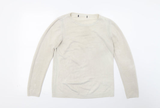 Marks and Spencer Womens Beige  Knit Pullover Jumper Size 10