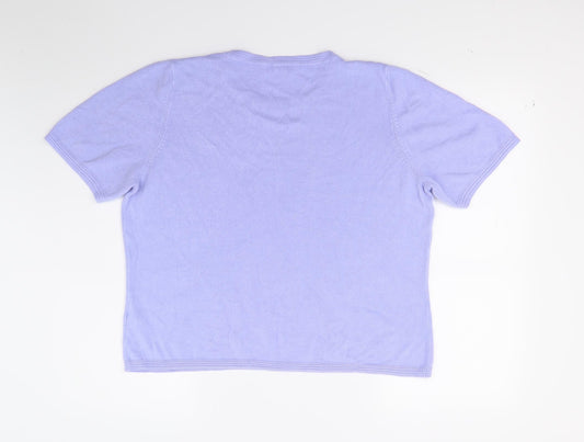 Marks and Spencer Womens Blue   Pullover Jumper Size 18