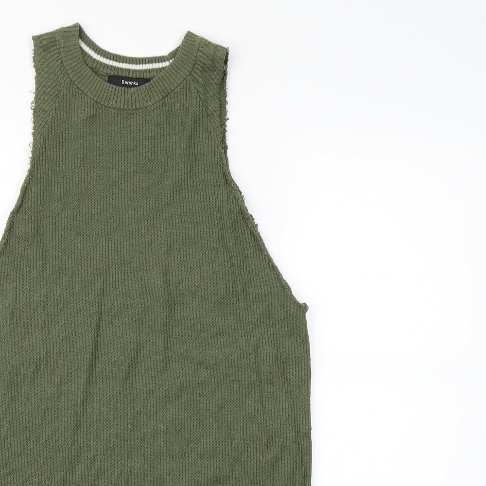 Bershka Womens Green   Jumper Dress  Size S
