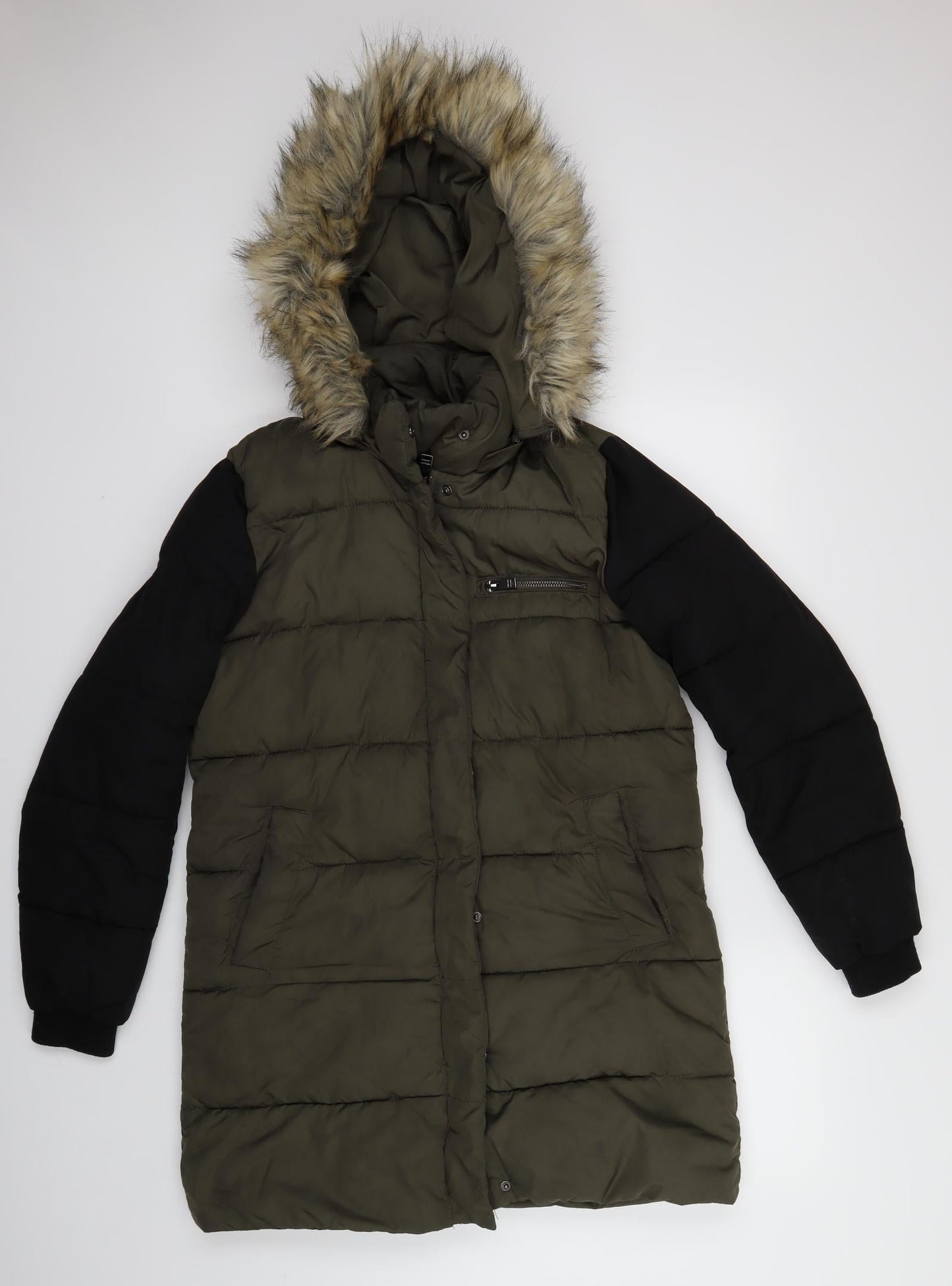 FB Sister Mens Green   Puffer Jacket Jacket Size S