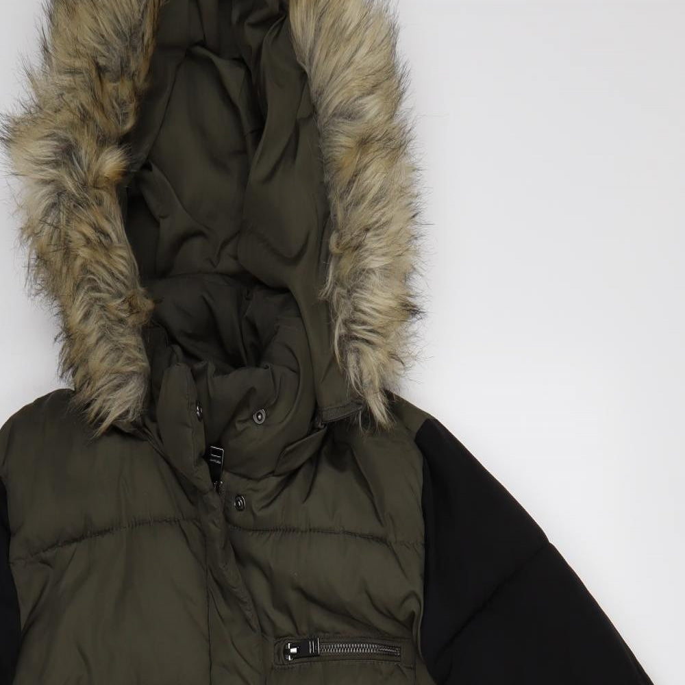 FB Sister Mens Green   Puffer Jacket Jacket Size S