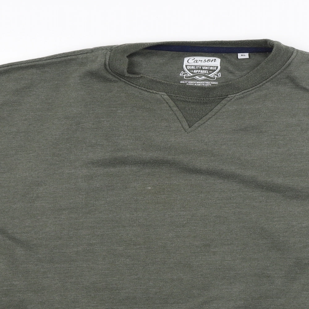 Carlson Mens Green   Pullover Jumper Size XL
