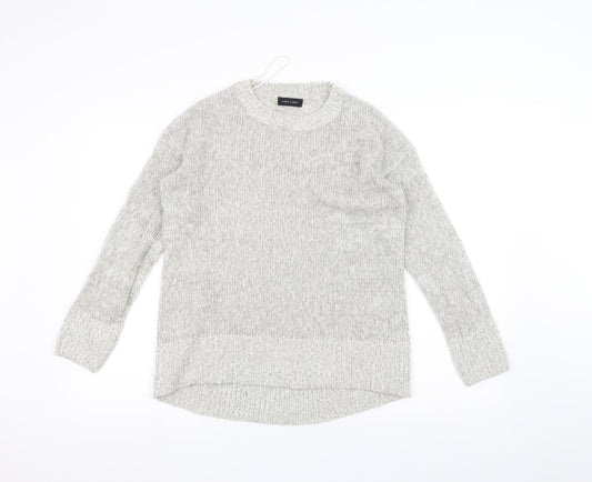 New Look Womens White  Knit Pullover Jumper Size S