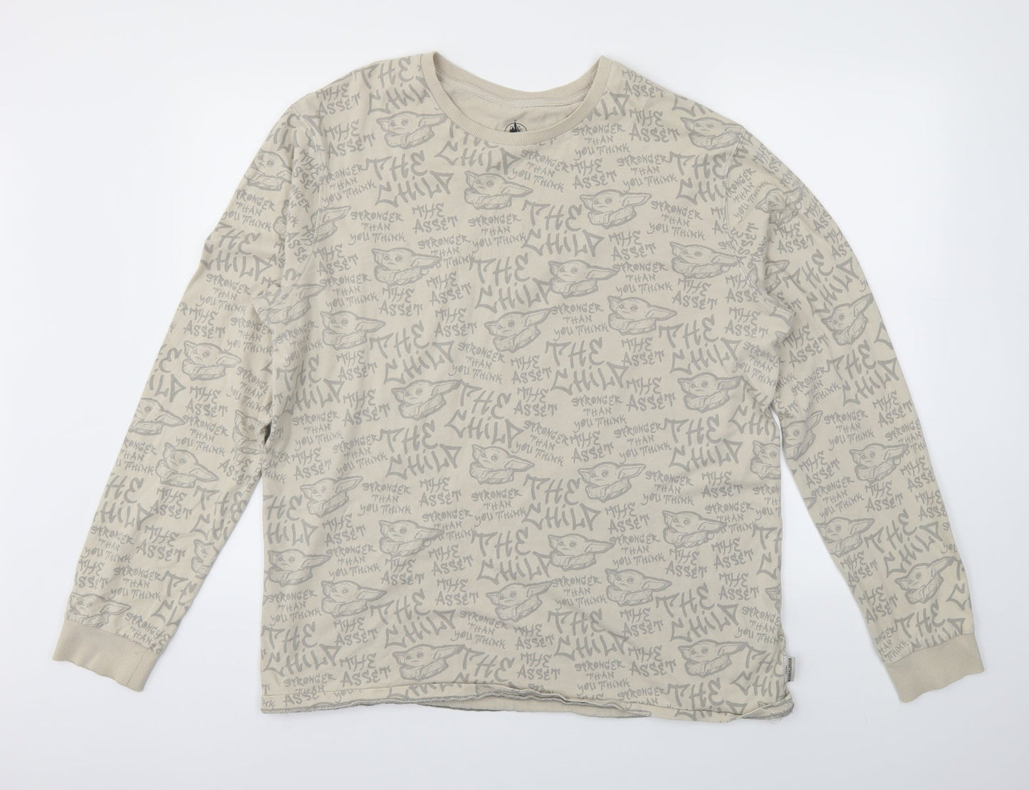 Disney Womens Beige   Pullover Jumper Size L