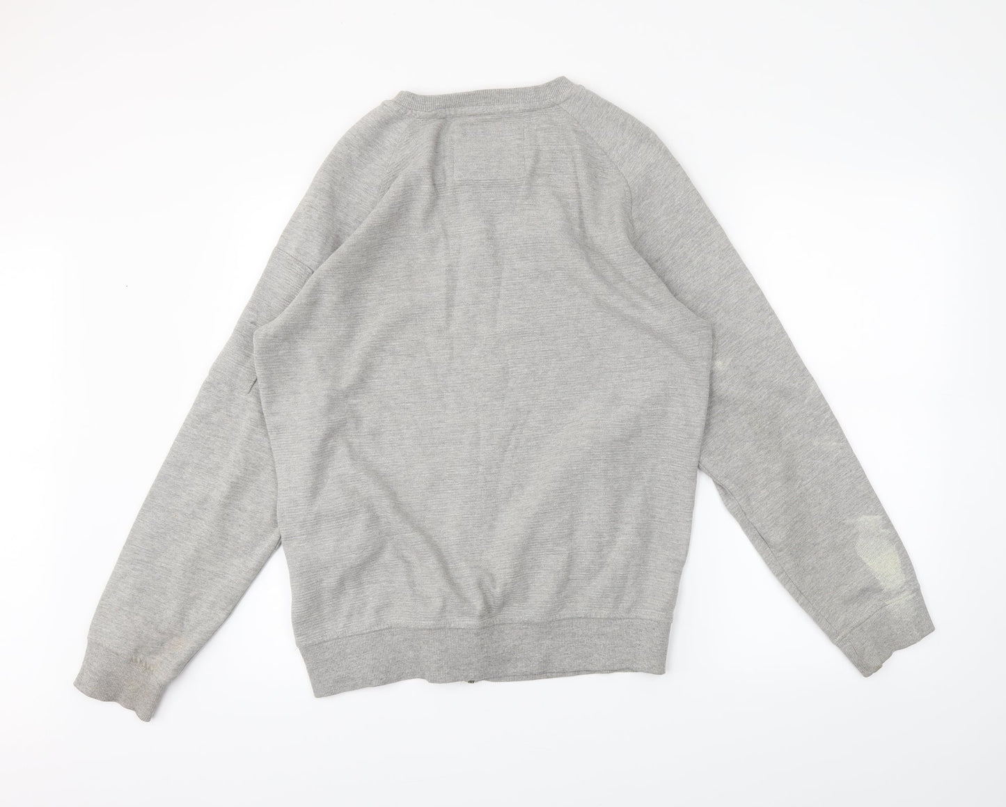 Genetic Apparel Mens Grey   Full Zip Sweatshirt Size L