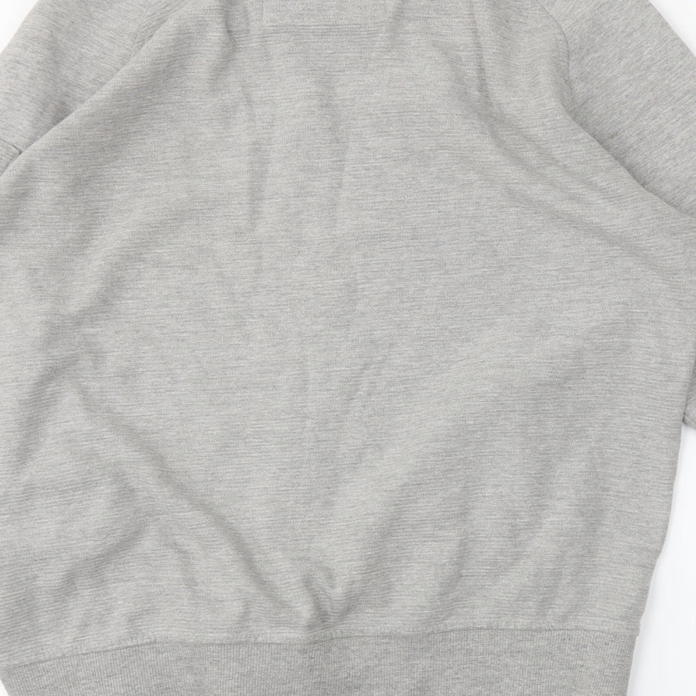 Genetic Apparel Mens Grey   Full Zip Sweatshirt Size L