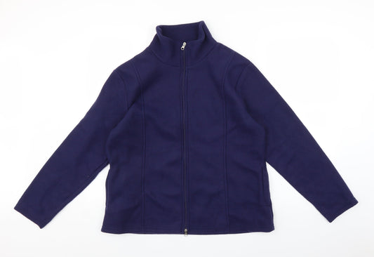 Anna De Lancay Womens Purple   Full Zip Sweatshirt Size M