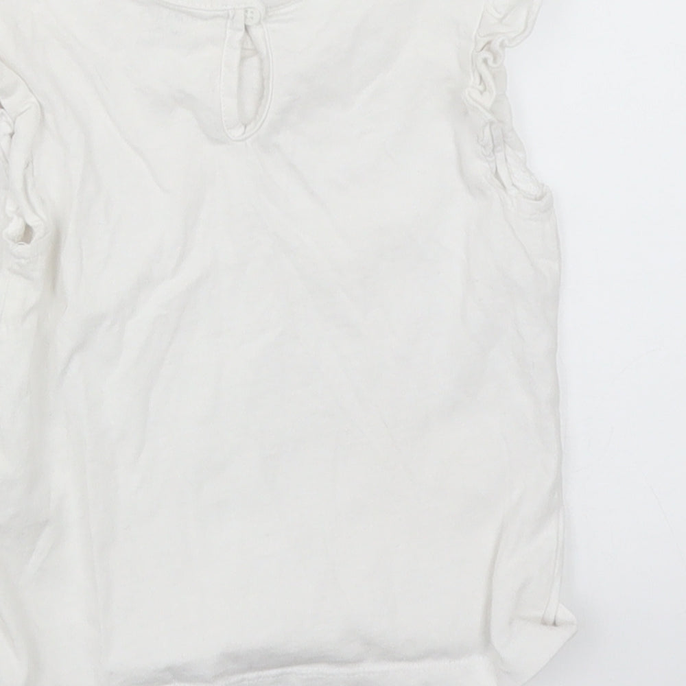 Primark Girls White   Basic T-Shirt Size 18-24 Months