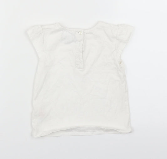 Primark Girls White   Basic T-Shirt Size 18-24 Months