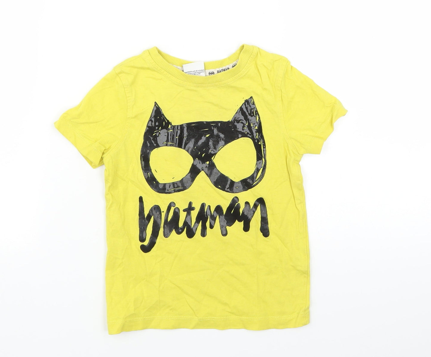George Boys Yellow   Basic T-Shirt Size 2-3 Years  - Batman