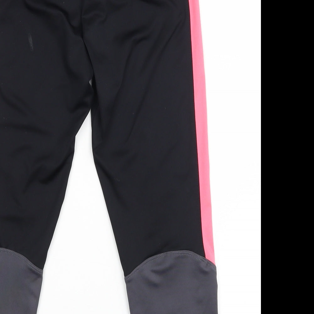 Workout Womens Black   Jogger Leggings Size 10 L20 in