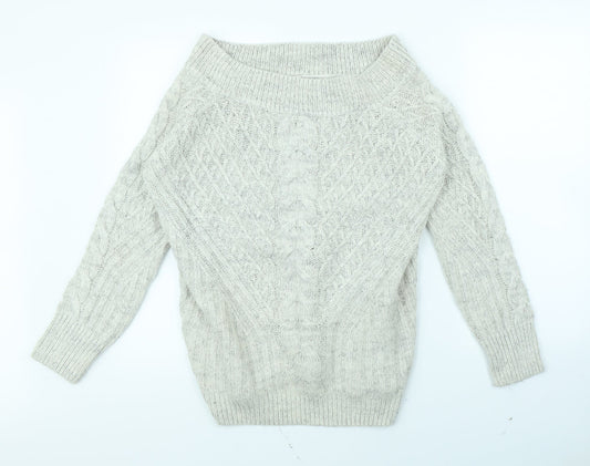 Papaya Womens Grey   Pullover Jumper Size M