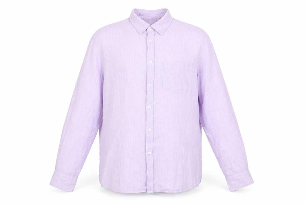 Blue Harbour Mens Purple    Button-Up Size L