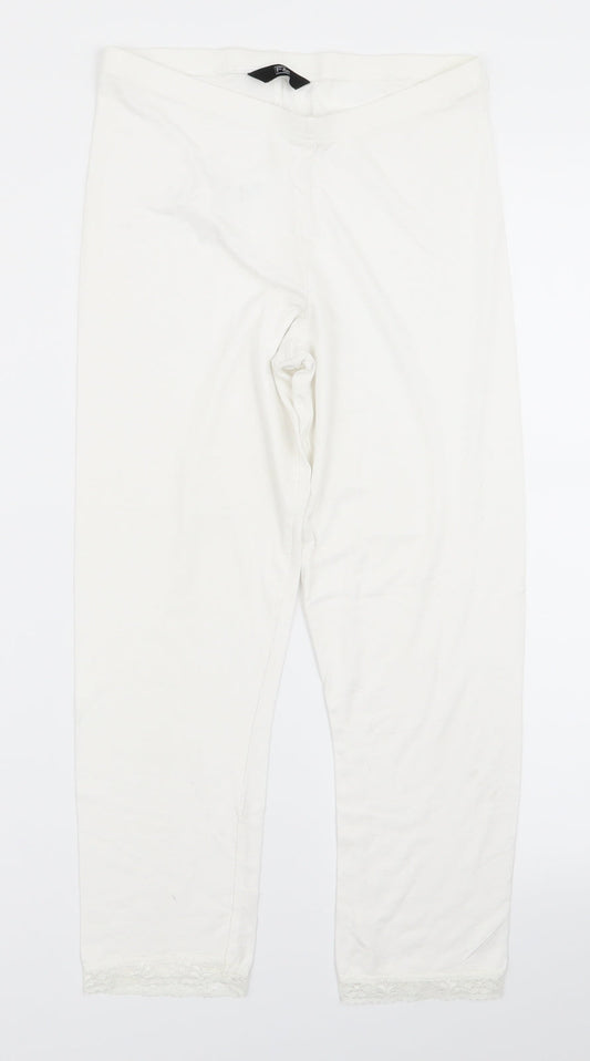 Preworn Womens White   Trousers  Size 8