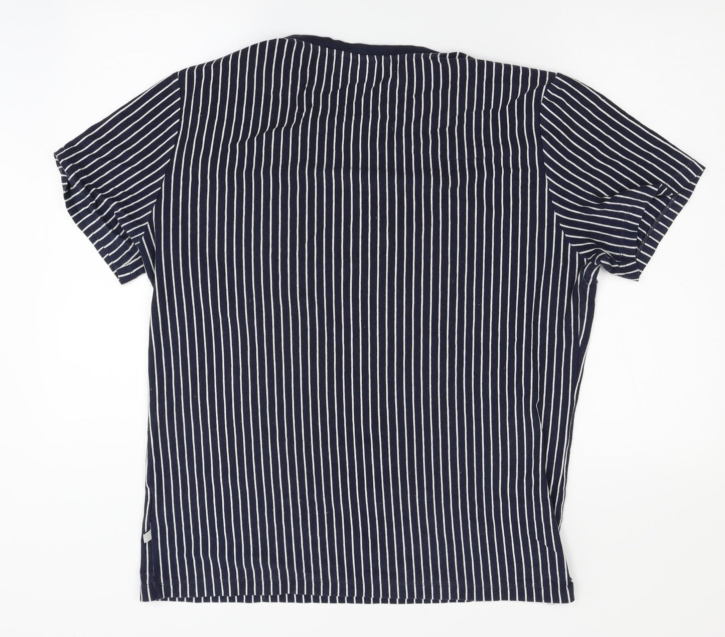 casual friday Mens Black Striped   T-Shirt Size M