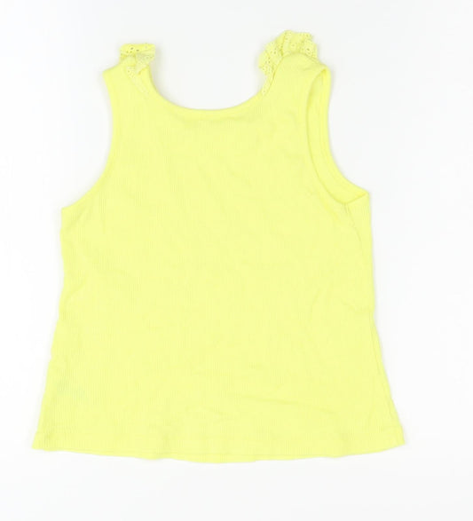 George Girls Yellow   Basic Tank Size 7-8 Years