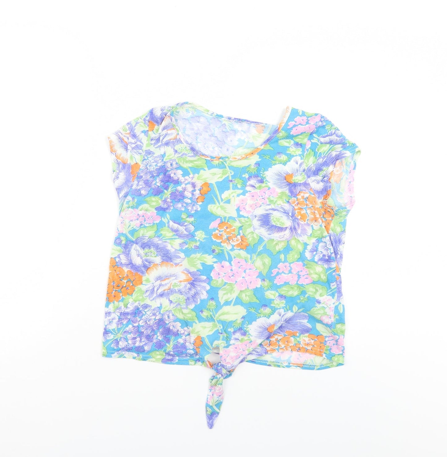 E Vie Womens Multicoloured Floral  Wrap Blouse Size 10