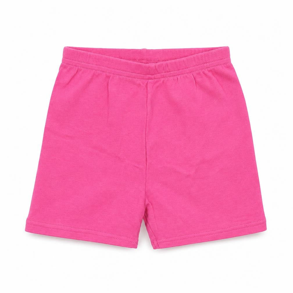 Front view of Disney girls’ pink cropped trousers, size 12-18, months - sweat shorts