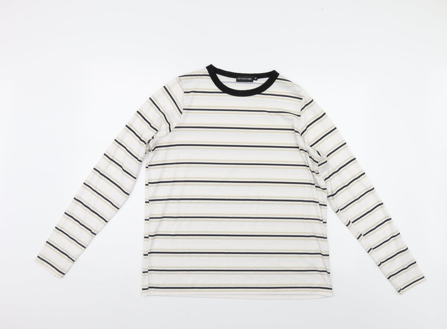 PRETTYLITTLETHING Womens Multicoloured Striped  Pullover Sweatshirt Size M