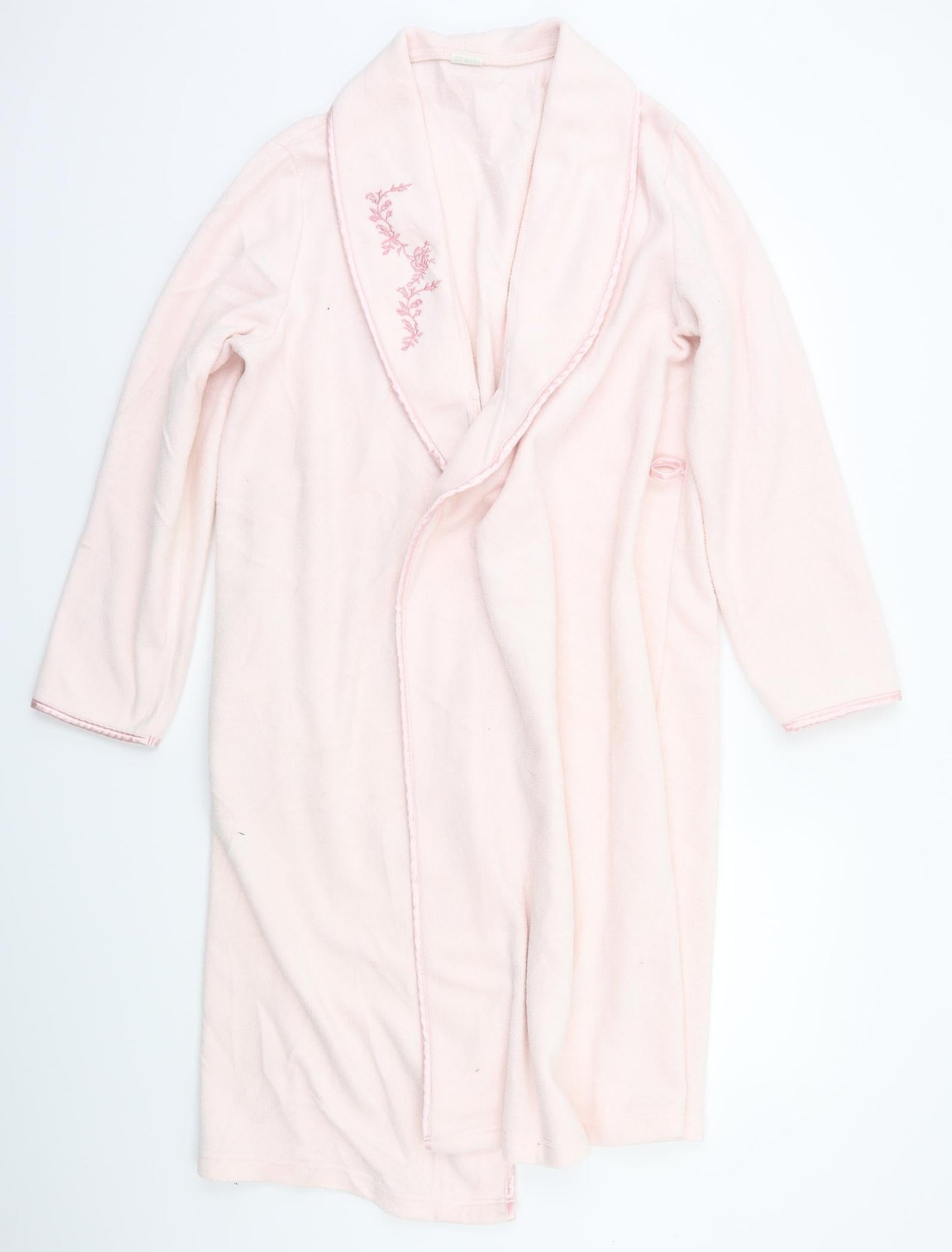 Damart Mens Pink Solid   Robe One Size