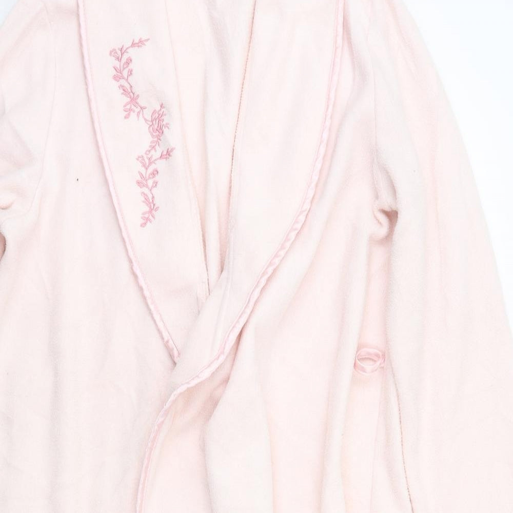 Damart Mens Pink Solid   Robe One Size