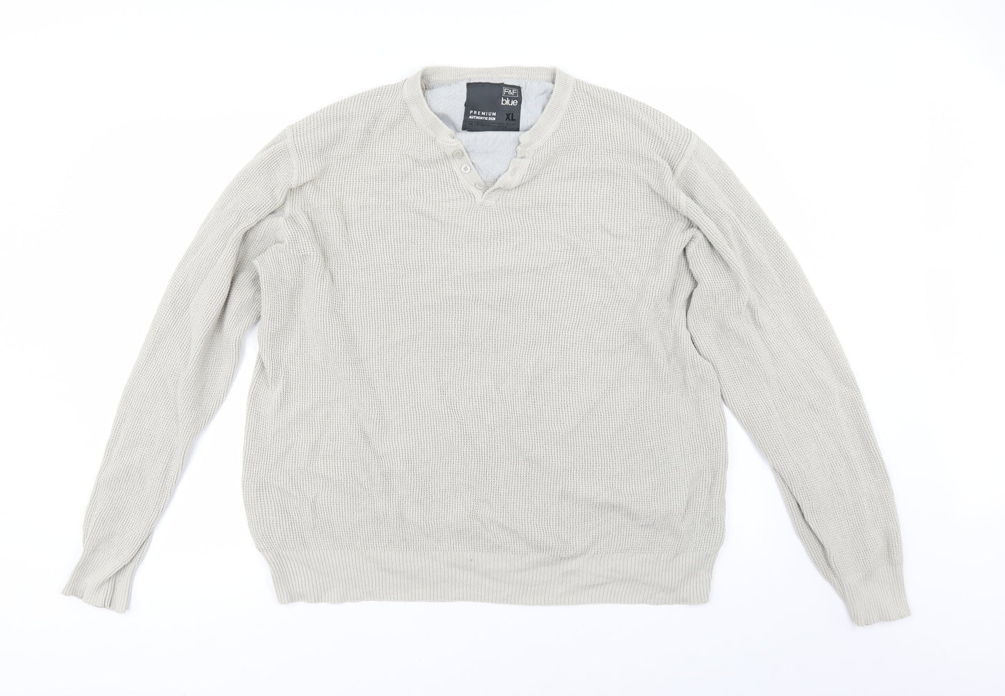 T Mens Beige   Pullover Jumper Size XL