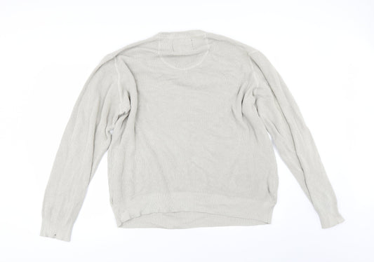 T Mens Beige   Pullover Jumper Size XL