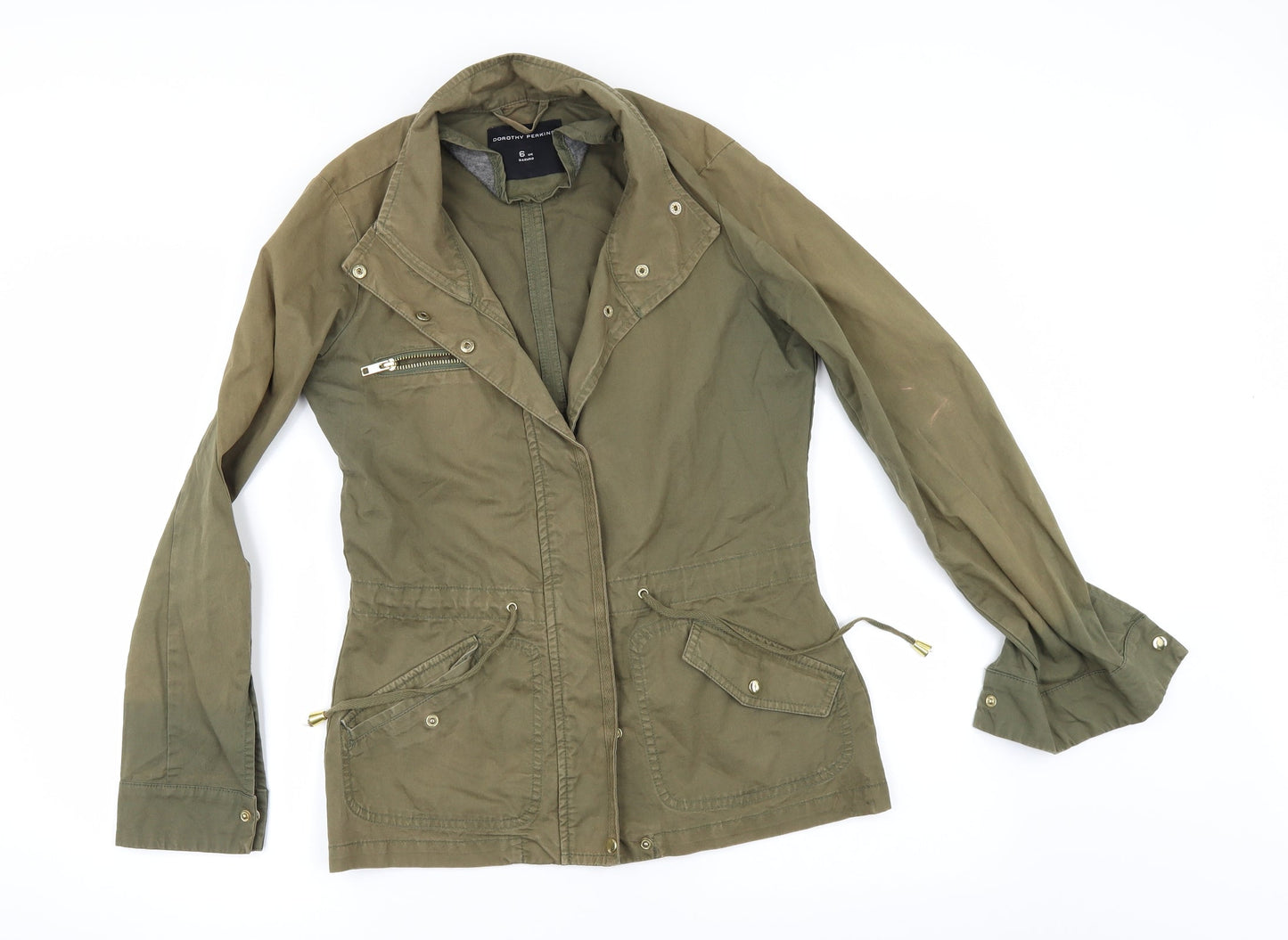 Dorothy Perkins Womens Green  Denim Jacket  Size 6