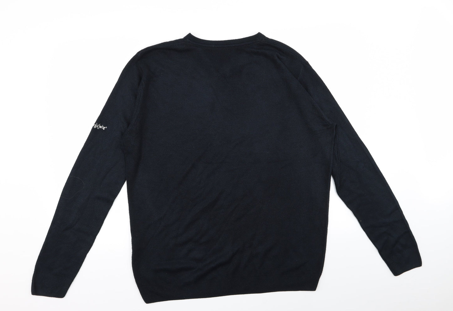 Backswing Mens Black   Pullover Jumper Size L