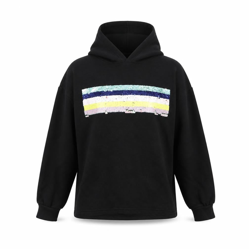M&S Girls Black   Pullover Jumper Size 11-12 Years  - sequin