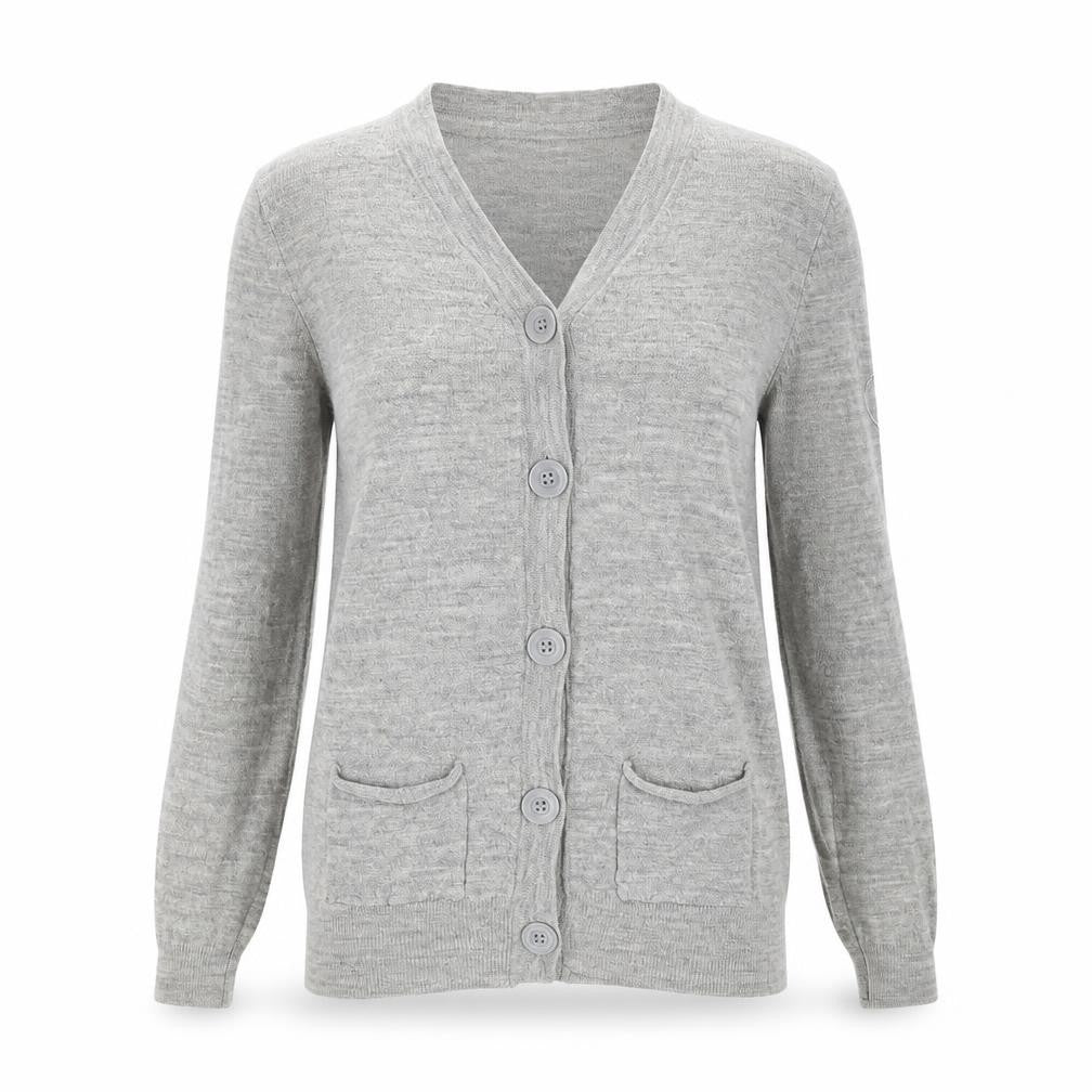 Oslo Womens Grey   Cardigan Jumper Size XS