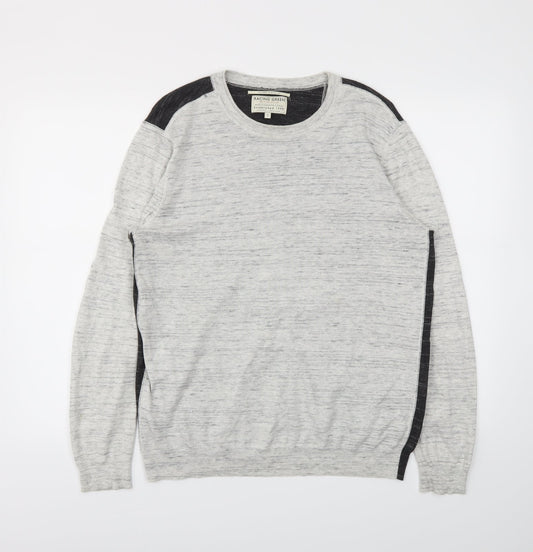 Racing Green Mens Grey   Pullover Sweatshirt Size L