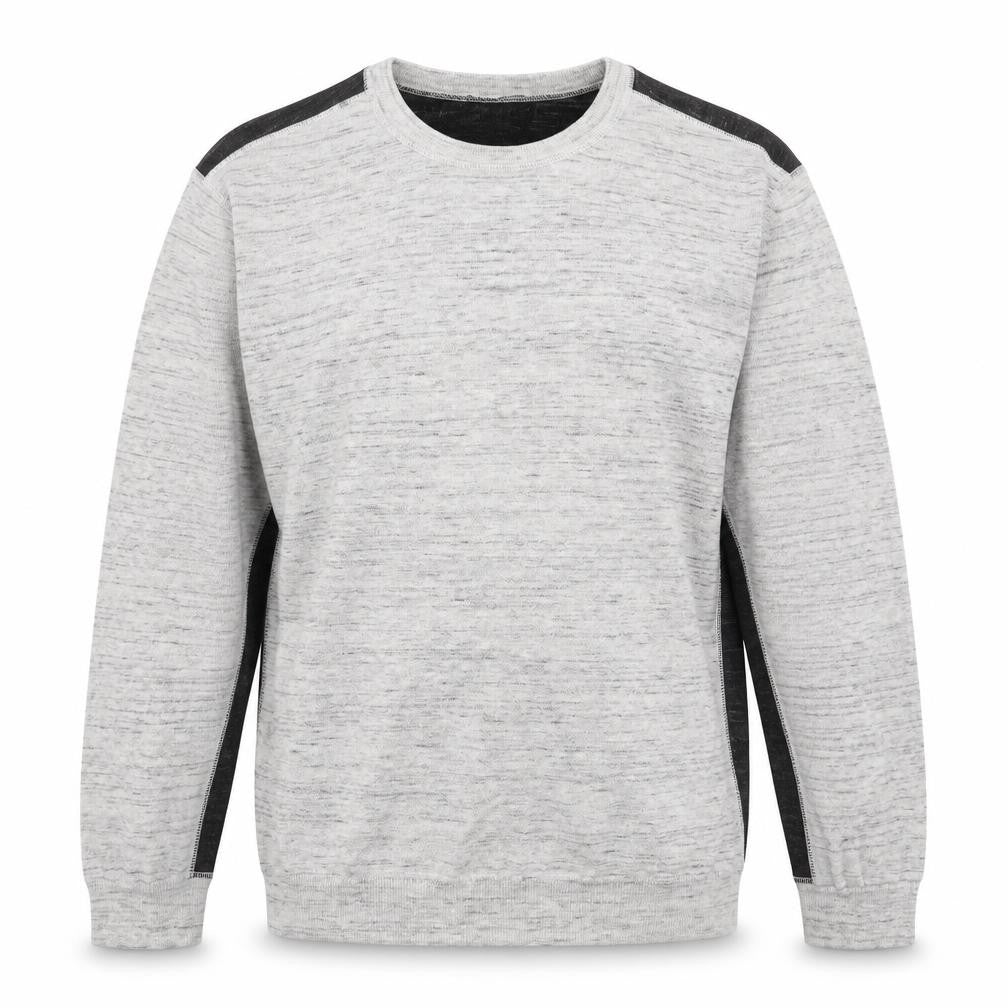 Mens UK L Regular Racing Green Grey Pullover Sweatshirt